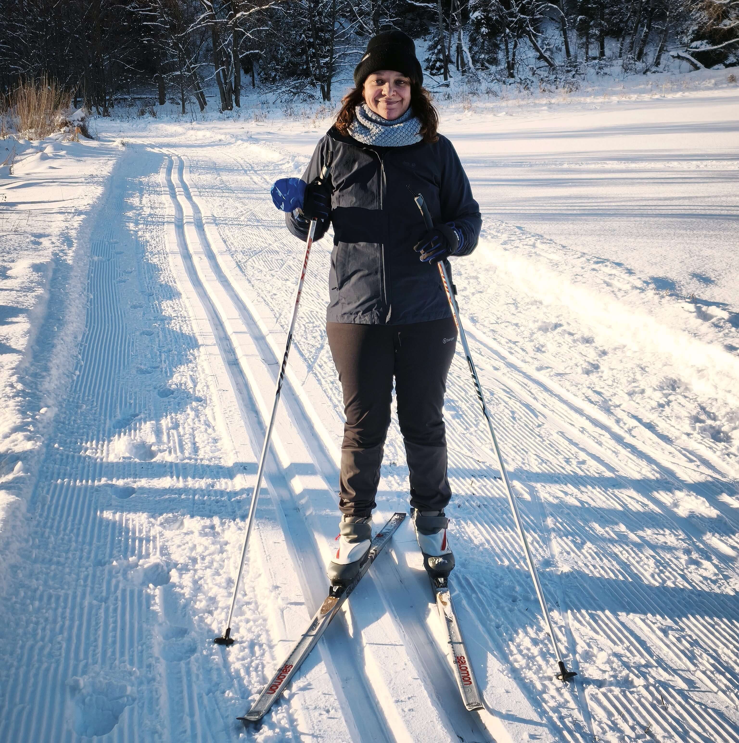 Skifahren im Winter